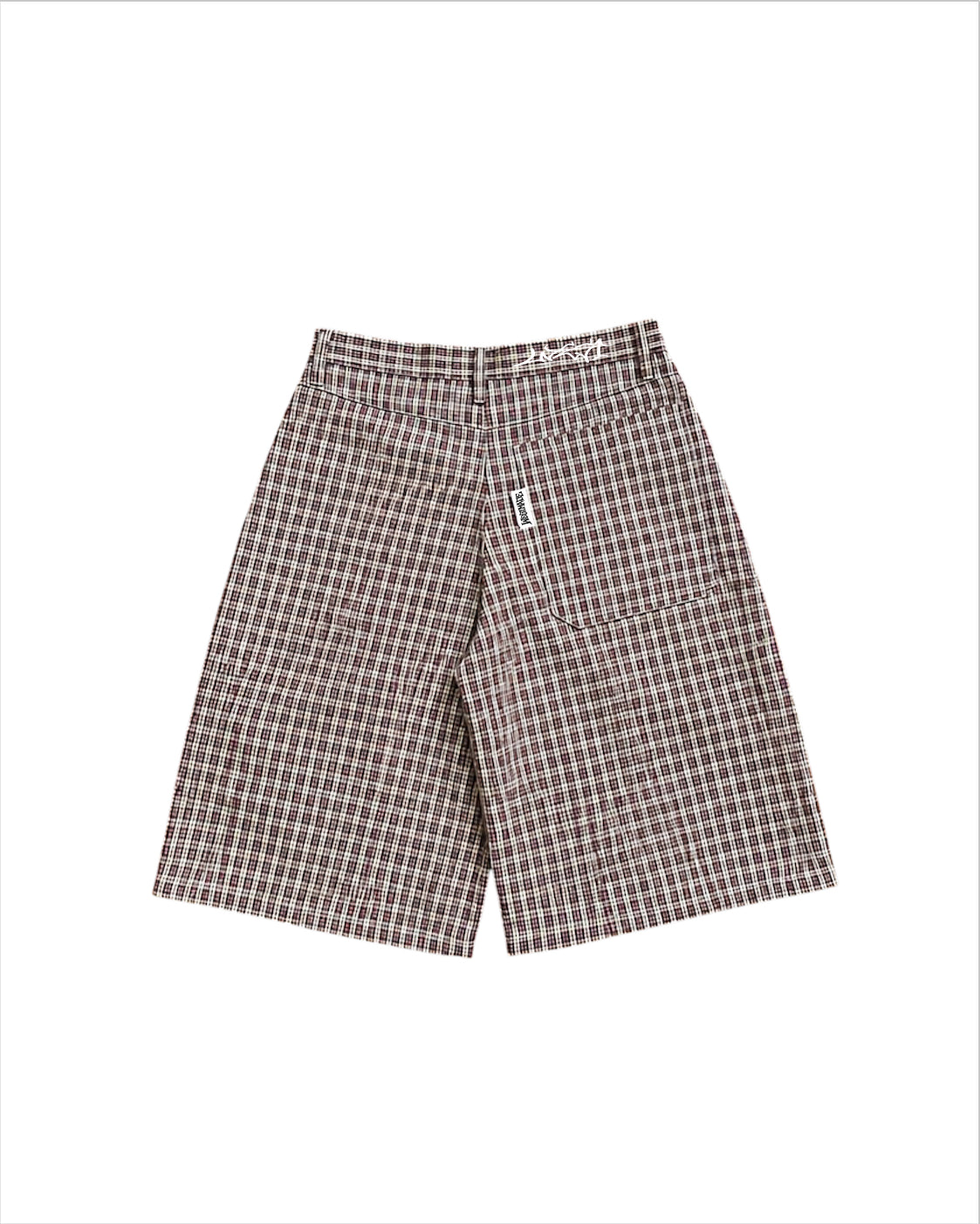 WEST Plaid Long Shorts