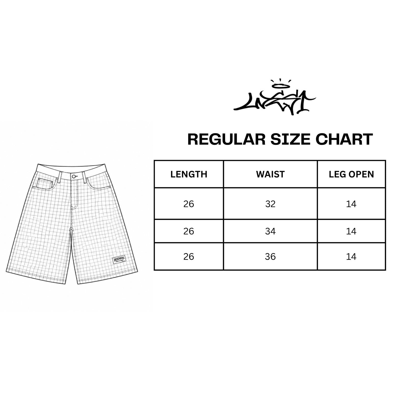 WEST Plaid Long Shorts